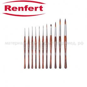 Renfert CERAMICUS Набор из 6 кисточек разного размера (1, 2, 4, 6, 8, 1/0) /Ref:17160000