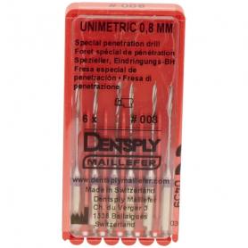 Dentsply Sirona Unimetric Penetration Drill 008 (6 шт) /Ref:C021220000800