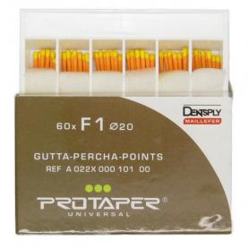 Dentsply Sirona Gutta Percha Protaper F1 (60 штифтов, протейпер) /Ref:A022X00010100