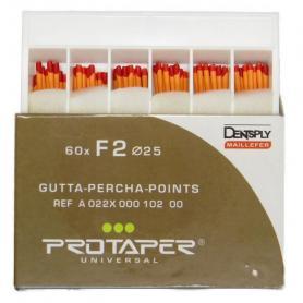 Dentsply Sirona Gutta Percha Protaper F2 (60 штифтов, протейпер) /Ref:A022X00010200