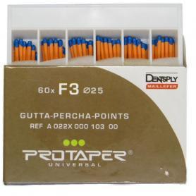 Dentsply Sirona Gutta Percha Protaper F3 (60 штифтов, протейпер) /Ref:A022X00010300